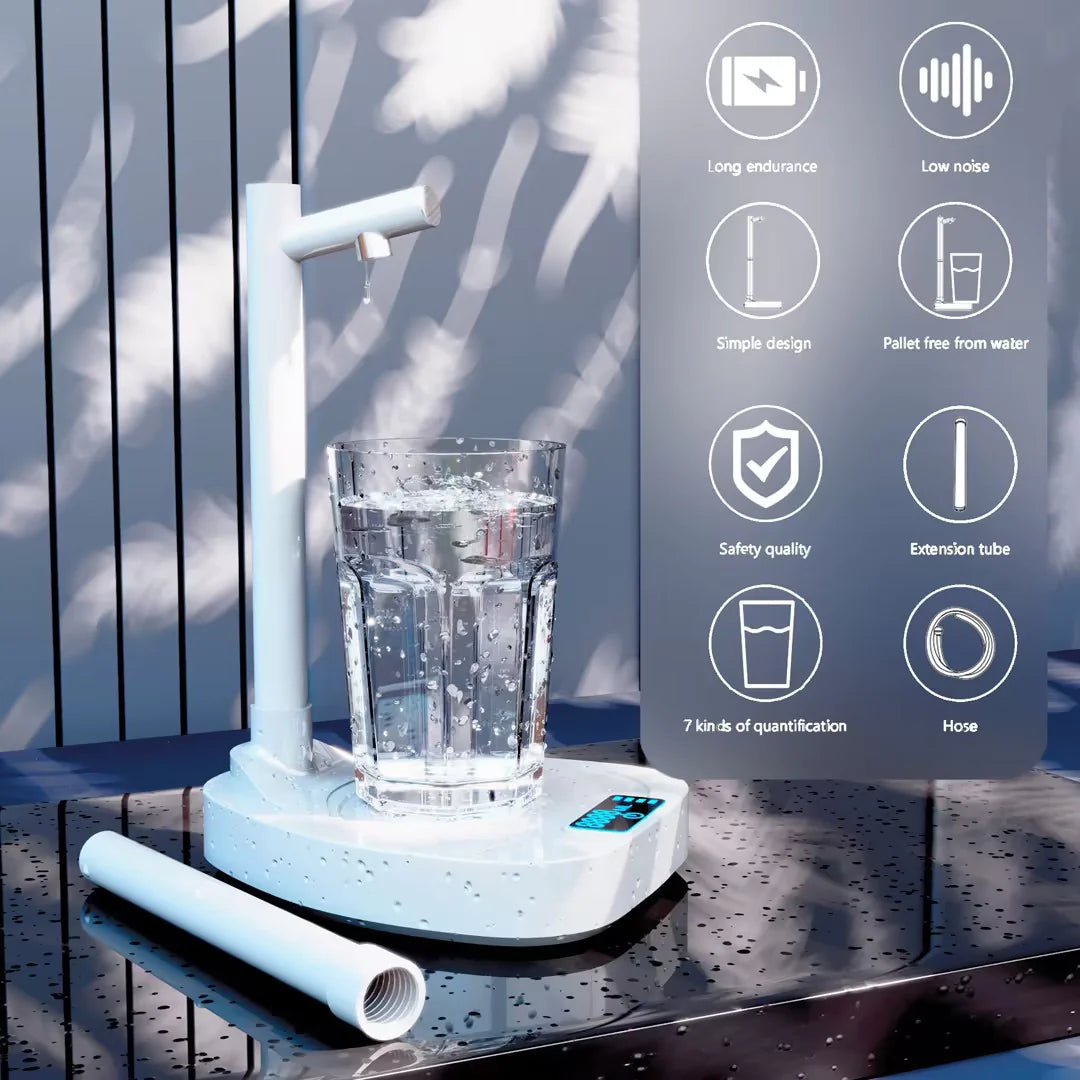 Added Extension Tupe Water Dispenser Automatic Water Bottle Desktop Rechargeable Water Dispenser with Stand